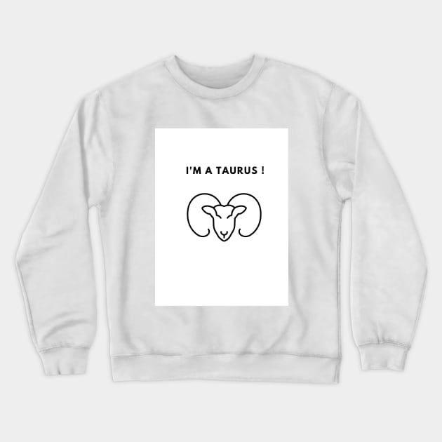 taurus Crewneck Sweatshirt by meghaillustration